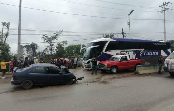 Fuerte Accidente Deja Lesionados En Huejutla