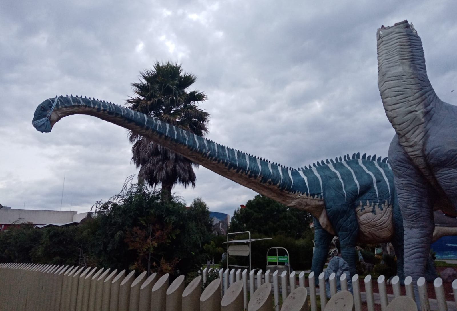 Repararán dinosaurio del Dino Parque, tras daño por abejas Repararán dinosaurio del Dino Parque, tras daño por abejas