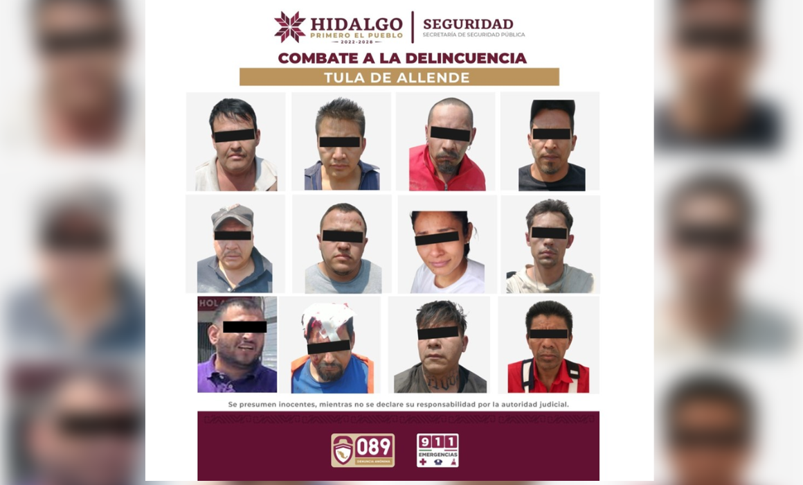 huachicol y fentanilo tras operativos en Hidalgo; hay 12
