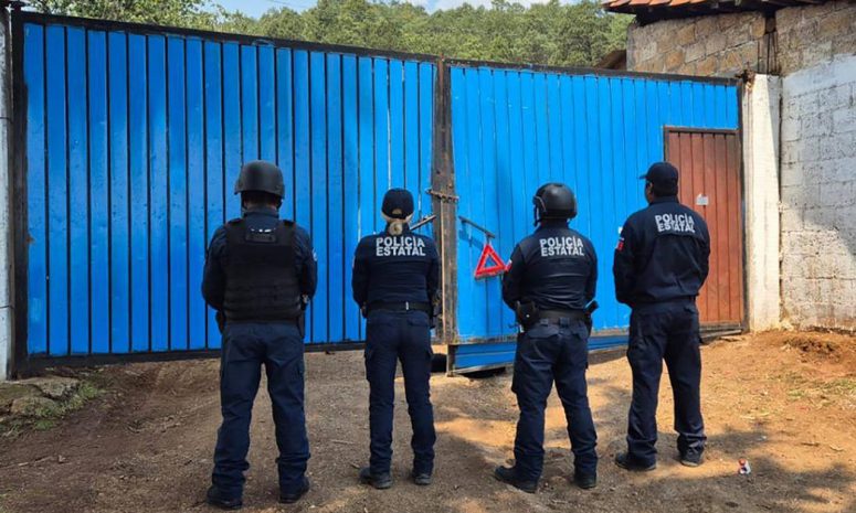 Aseguran drogas, armas, 13 camionetas y 4 personas tras cateo en Acaxochitlán