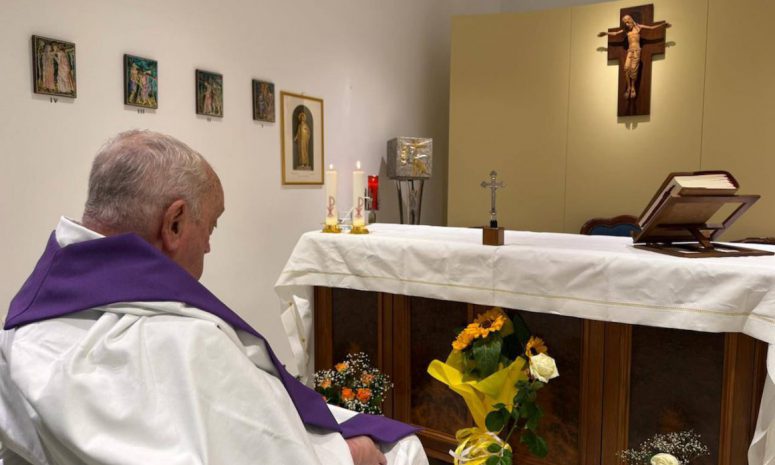 La reaparición del Papa Francisco