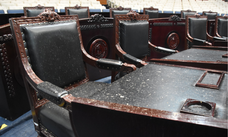 Se muda Poder Legislativo de Hidalgo tras afectaciones por granizada