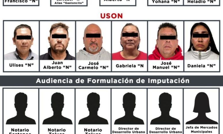 Desmantelan red de despojo en Edomex; hay 23 detenidos