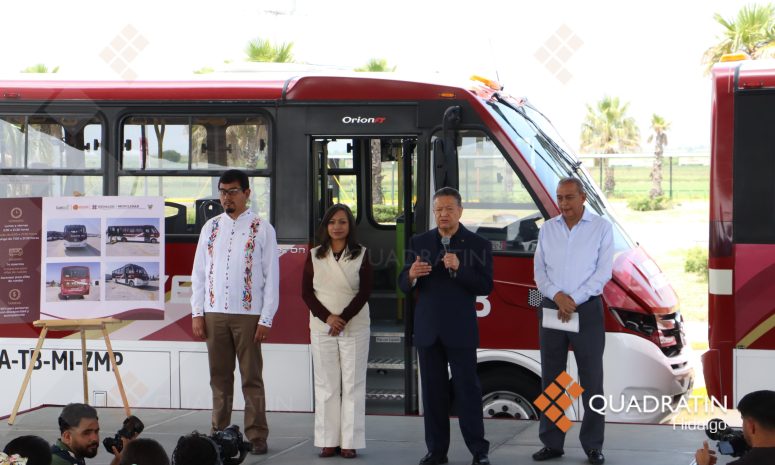 Invertirá Hidalgo en 46 nuevas unidades y reestructura del Tuzobús