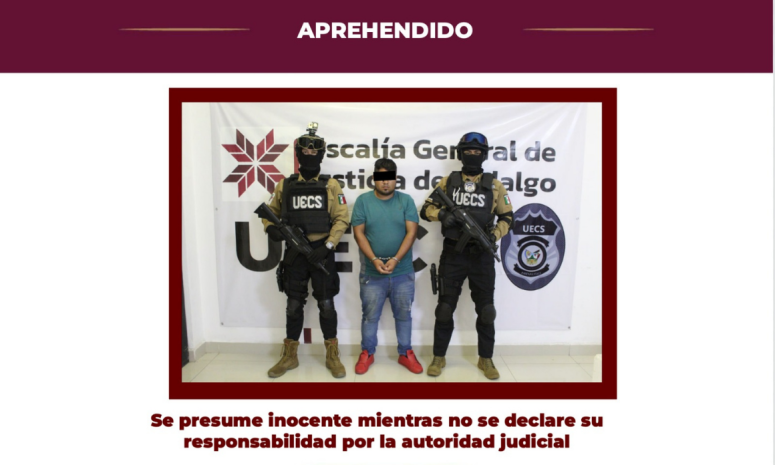 Detienen en Jalisco a presunto responsable de secuestro en Tlaxcoapan