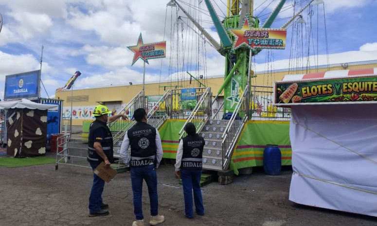 Revisan juegos de Feria de Pachuca tras reportes por cables